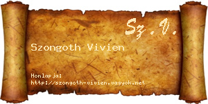 Szongoth Vivien névjegykártya