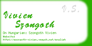 vivien szongoth business card